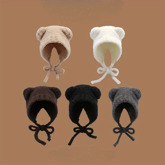 Womens Ultra-Soft Fluffy Winter Hat - Sweet Style Ear Muffs Cap with Warm Protection