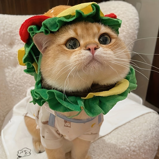 Cat Hamburger Headgear Collar