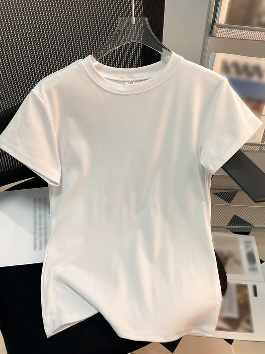 Casual Short Sleeve T-Shirt For Spring & Summer