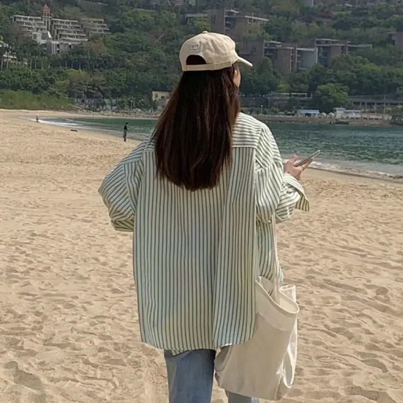 Temperament Simplicity Sunscreen Long Sleeve Blouse