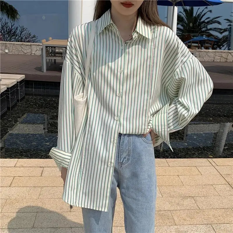 Temperament Simplicity Sunscreen Long Sleeve Blouse