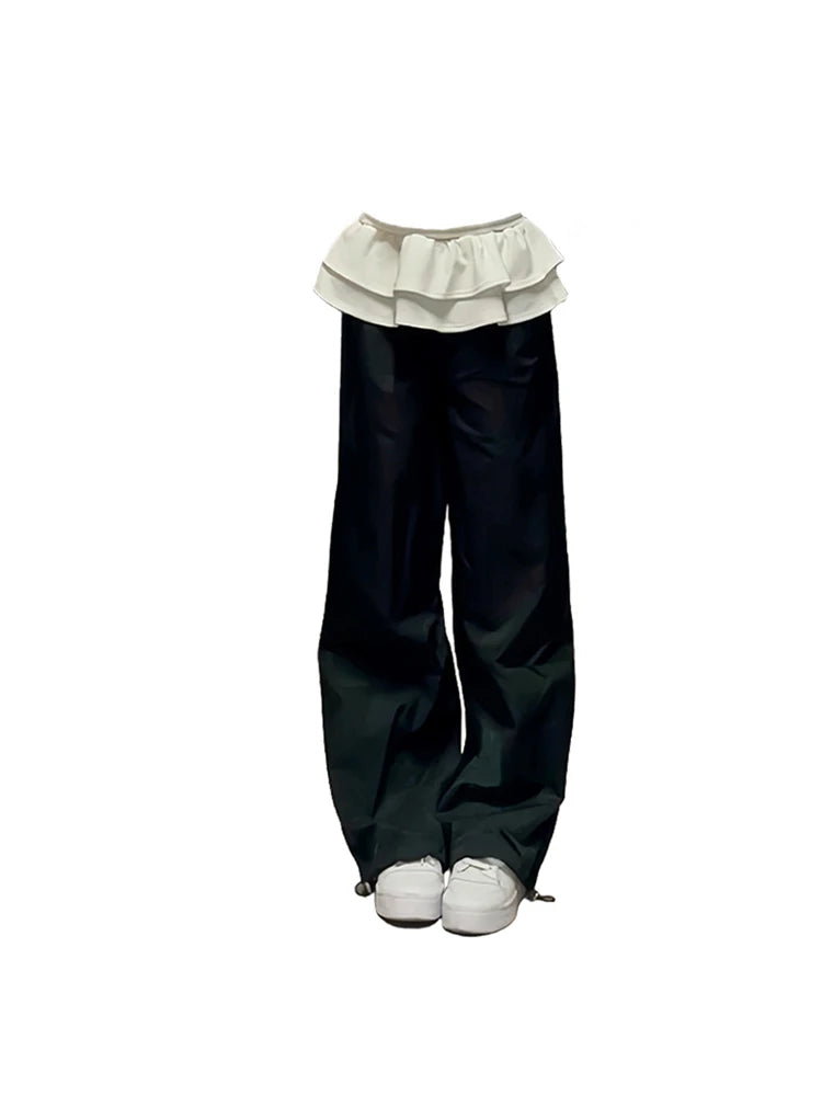 Y2k Emo 2000s Streetwear Vintage High Waist Trousers