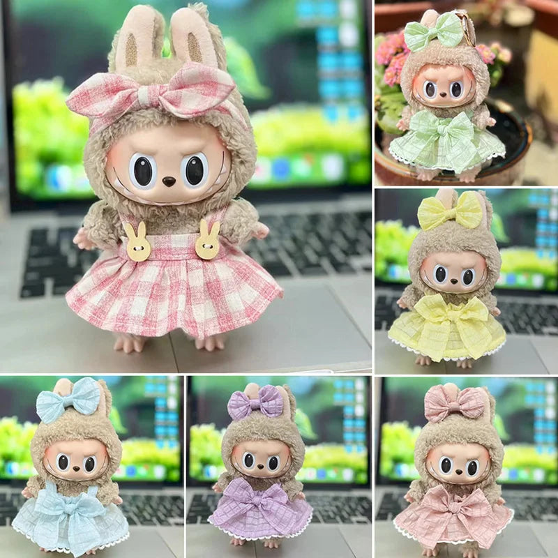 17cm Cute Mini Plush Doll'S Clothes Outfit Accessories For Korea Kpop Exo Labubu Idol Dolls Sweater Hoodie