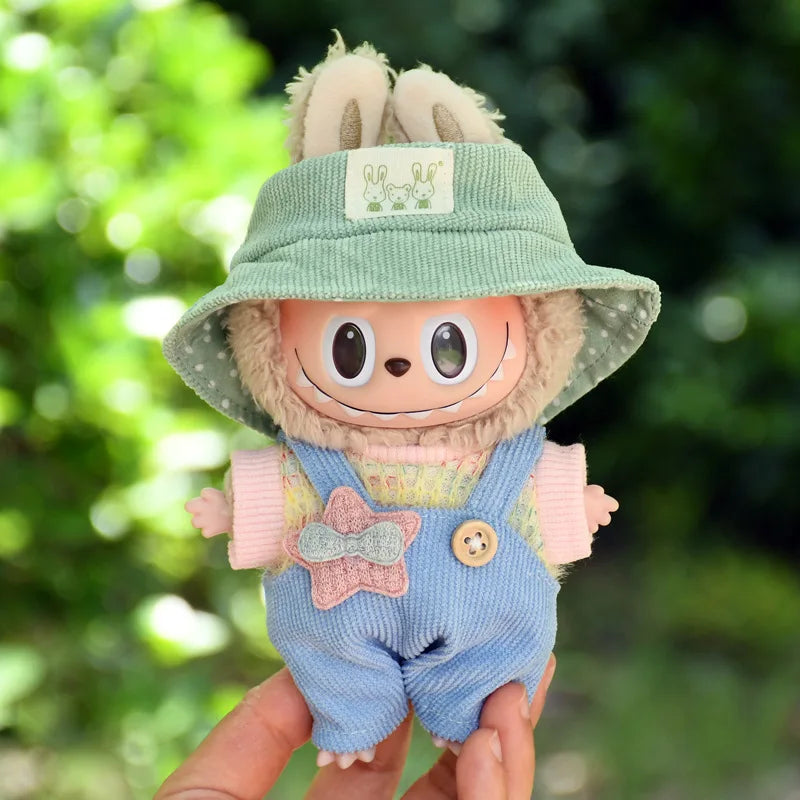 17cm Cute Mini Plush Doll'S Clothes Outfit Accessories For Korea Kpop Exo Labubu Idol Dolls Sweater Hoodie