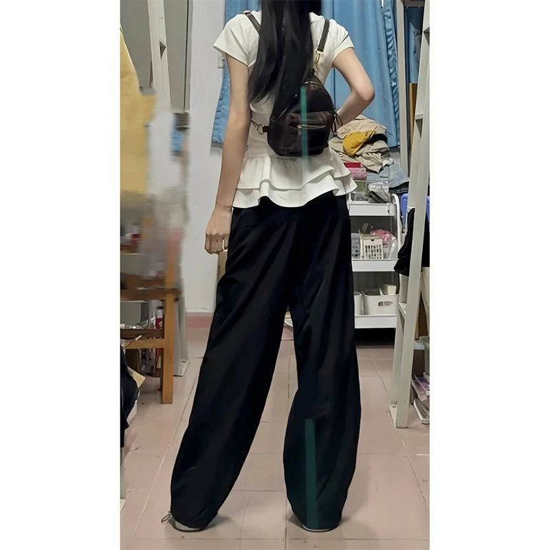 Y2k Emo 2000s Streetwear Vintage High Waist Trousers