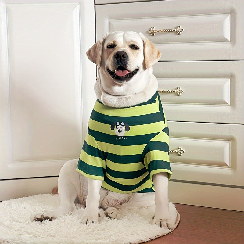 Lightweight Striped Pet Clothes: Perfect for Spring and Summer